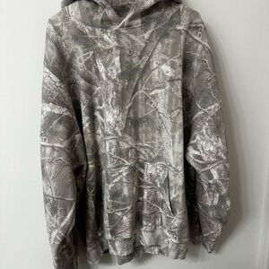 Abercrombie & Fitch oversized camo hoodie